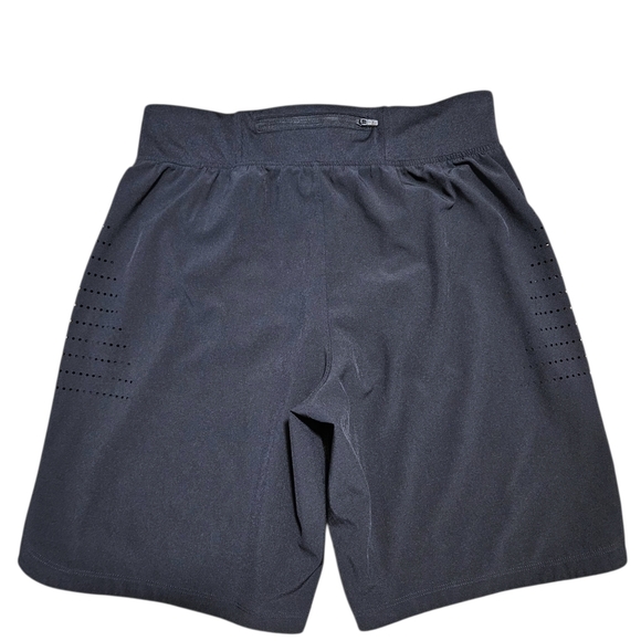 Under Armour Speed Pocket Run Shorts Mens M 9" Black Fitted Lined Zip Pocket - Picture 12 of 15